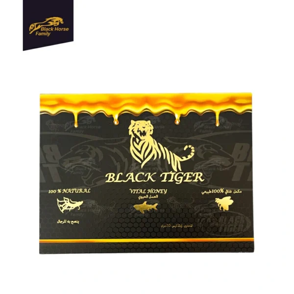 Black Tiger Vital Honey Original – One Box (24 Sachets, 10g Each)